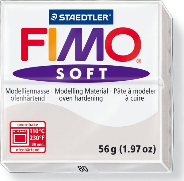 Fimo Soft Πηλός Μοντελισμού, Θερμοσκληρυνόμενος, Dolphin Grey, 57g
