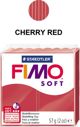 Fimo Θερμοσκληρυνόμενος Πηλός Soft, Χρώμα Κερασί, 57g