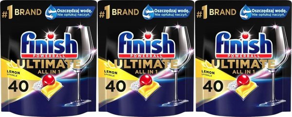 Finish Powerball Ultimate Λεμόνι 120τμχ