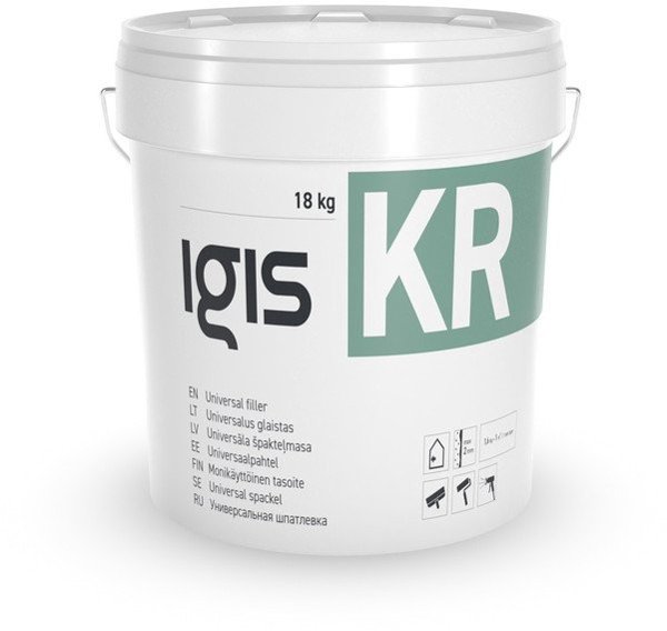 Atlas Λεπτόκοκκη Υαλοποίηση Igis.kr, Επιχρίσματα Εξωτερικής Θερμομόνωσης, 18kg
