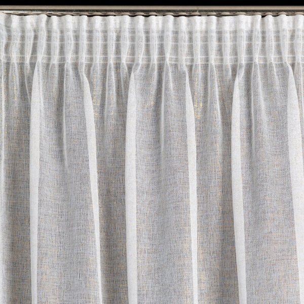 ΈΤΟΙΜΗ ΚΟΥΡΤΙΝΑ LUCILA ΜΕ ΤΑΙΝΙΑ 140 X 270 CM ΛΕΥΚΟ