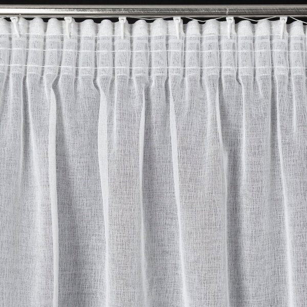 ΈΤΟΙΜΗ ΚΟΥΡΤΙΝΑ LUCILA ΜΕ ΤΑΙΝΙΑ 140 X 270 CM ΛΕΥΚΟ