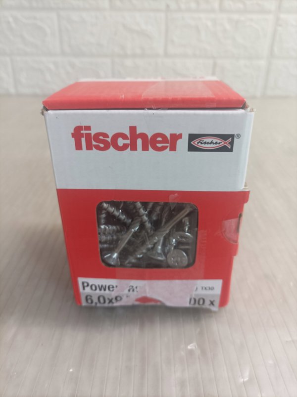 Fischer Βίδα 6,0 x 90 A2 TORX, 100 τεμ.