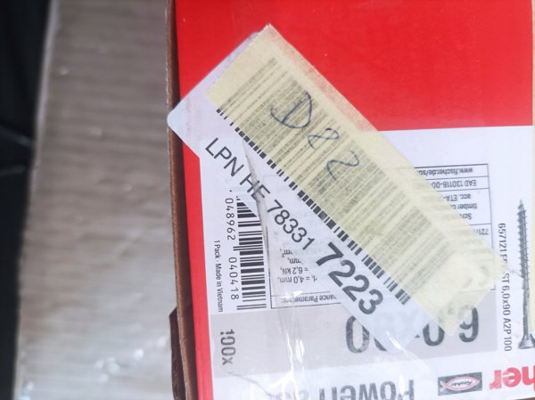 Fischer Βίδα 6,0 x 90 A2 TORX, 100 τεμ.
