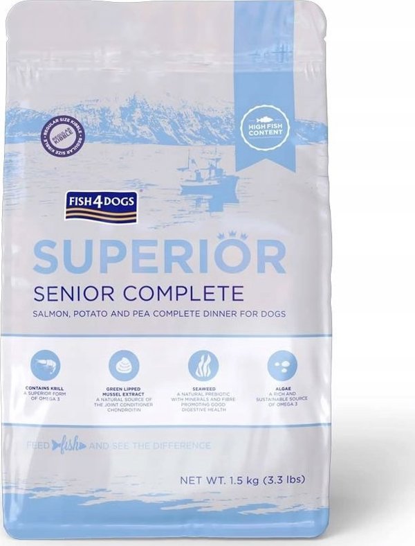 Fish4Dogs Fish4Dogs Superior Senior με σολομό (S) 1,5kg