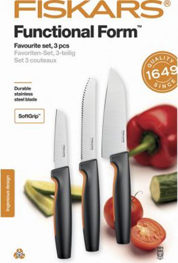 Σετ 3 μαχαιριών Fiskars functional form faworyt (1057556)