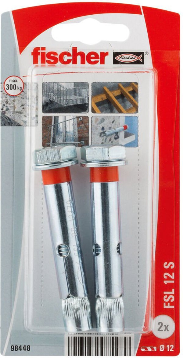 Άγκιστρο Fischer με βίδα FSL 12 S 2 τεμ.