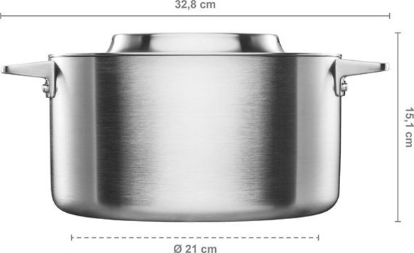Fiskars Norden steel pot 5.0 L (stainless steel) #