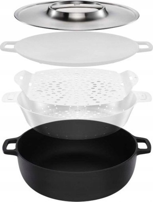 Fiskars Fiskars Norden Grill Chef Steel σουρωτήρι/καλάθι 1066431