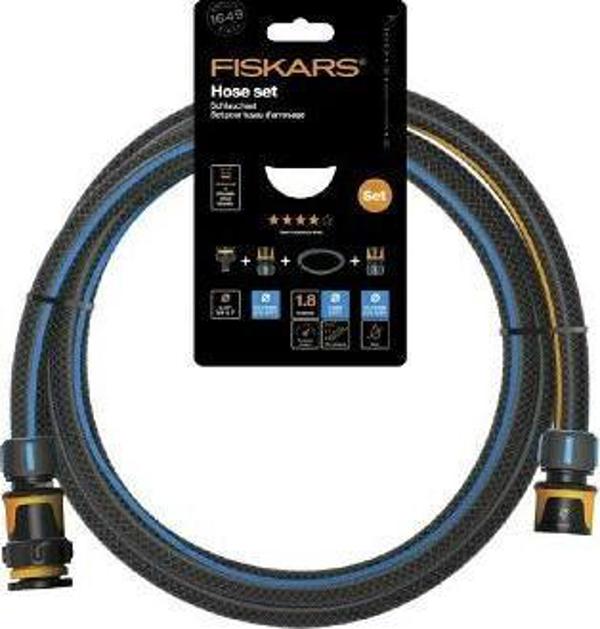 Fiskars ΣΕΤ ΣΥΝΔΕΣΗΣ ΛΑΣΤΙΧΟΥ 1/2" 1,8m - Q4 FS1057621