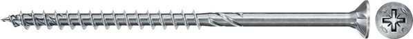 Fischer Βίδες PZ3 6,0x140 λευκά γαλβανισμένα, 100τμχ.