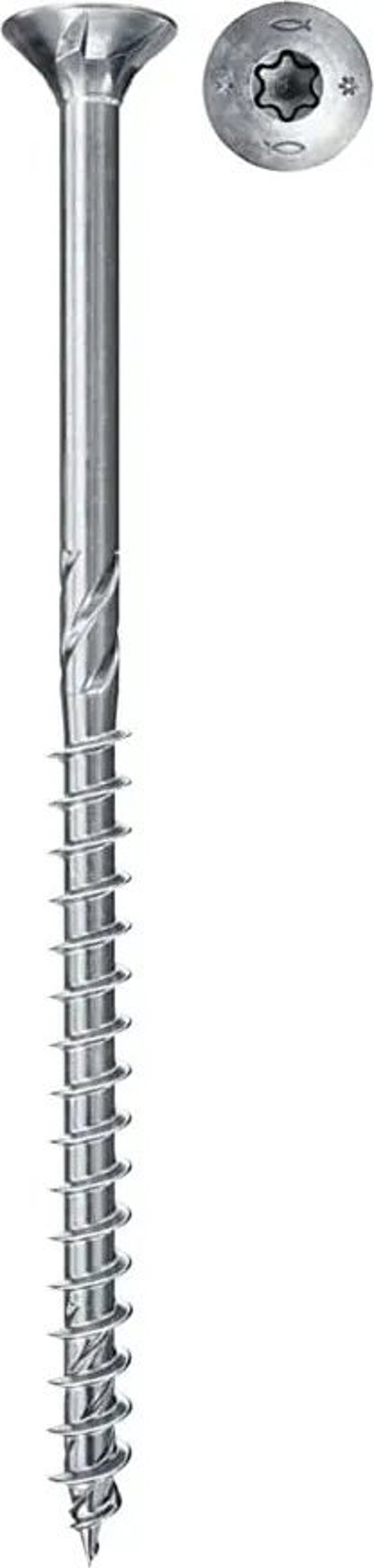 Fischer Βίδες TORX 6,0x110 λευκές 100