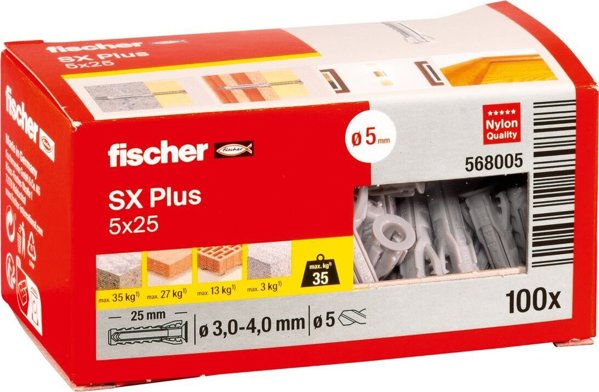 Ούπα Fischer Fischer SX 5x25 100 τεμ.