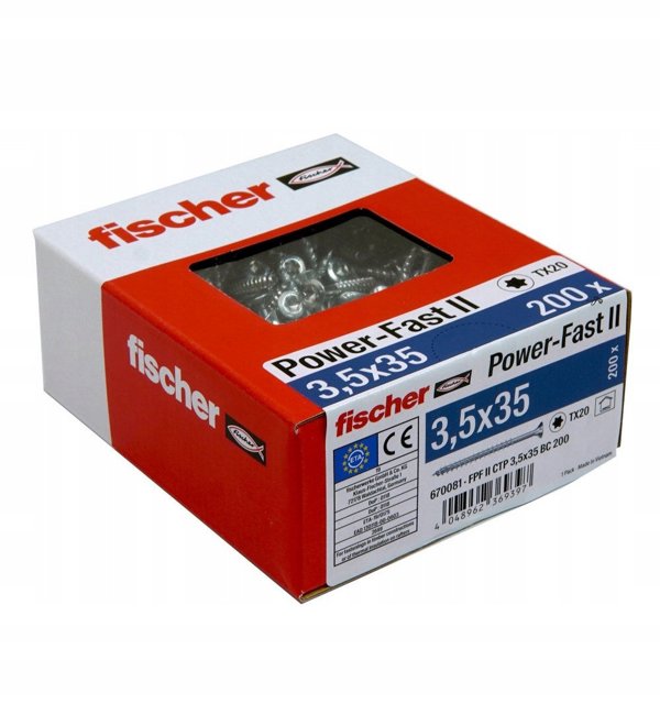 Κατσαβίδια Fischer FPF II CTF 3.5x35 200 τεμ.