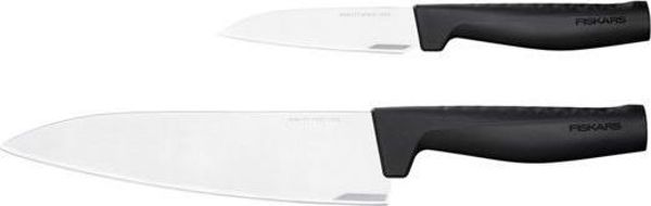 Fiskars Hard Edge Σετ 2 Μαχαιριών, Τεχνολογία LZR-EDGE, Ιαπωνικό Ανοξείδωτο Ατσάλι, Με Λαβή Softgrip