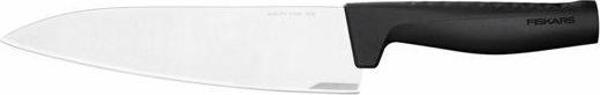 Fiskars Μαχαίρι Σεφ Hard Edge 1051747, Ιαπωνικός Ανοξείδωτος Χάλυβας, Τεχνολογία LZR-EDGE, 20cm