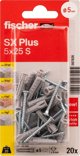 Fischer FISCHER ούπα με βίδες SX Plus S, 5x25 mm, 20 τεμ.