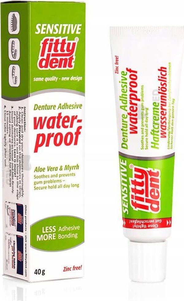 Fittydent FITTYDENT ΚΟΛΛΑ SENSITIVE ΓΙΑ ΟΔΟΝΤΟΣΤΟΙΧΙΕΣ 40g