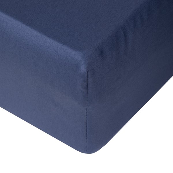 Domoletti Σεντόνι Κάτω Σατέν 200x200+25cm Navy Blue