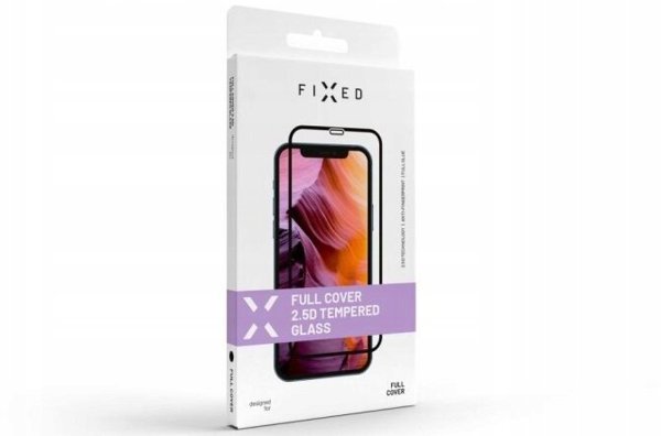 FIXED Full Cover 2,5D Tempered Glass for Samsung Galaxy S24/S25, Juodas | Fixed