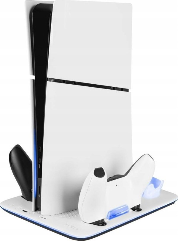 Σταθμός Fixed Fixed Πολυλειτουργικός για PlayStation 5 (Slim) με Ανεμιστήρες και Φόρτιση για δύο Χειριστήρια DualSense | FIXPS5S-MCS-BW