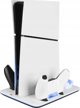 Σταθμός Fixed Fixed Πολυλειτουργικός για PlayStation 5 (Slim) με Ανεμιστήρες και Φόρτιση για δύο Χειριστήρια DualSense | FIXPS5S-MCS-BW