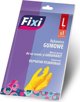 Fixi Λαστιχένια γάντια FIXI, μέγεθος L, 1 ζευγάρι, κίτρινα