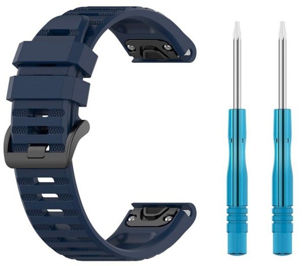 Λουράκι σιλικόνης Fixed QuickFit, 22 mm, μπλε