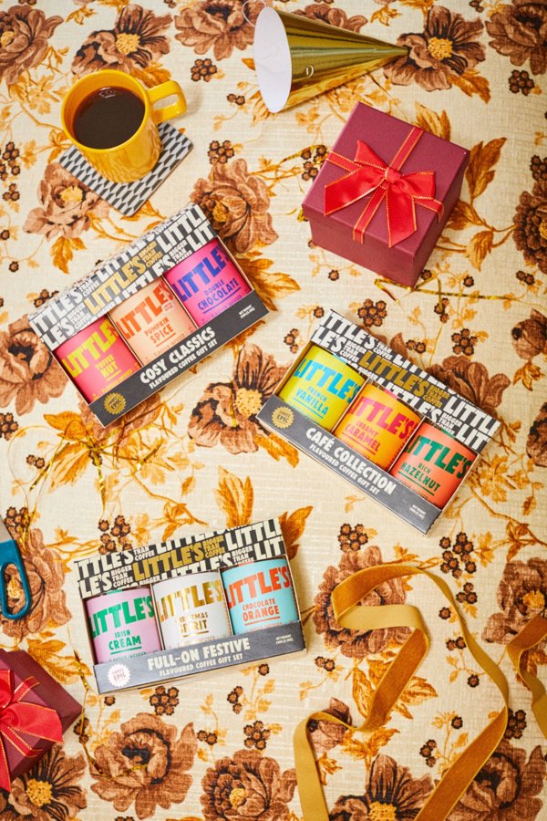 Flavored coffee gift set Little's Cafe Collection, 3 x 50 g