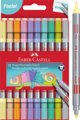 Διπλοί μαρκαδόροι παστέλ 10 χρωμάτων FABER CASTELL