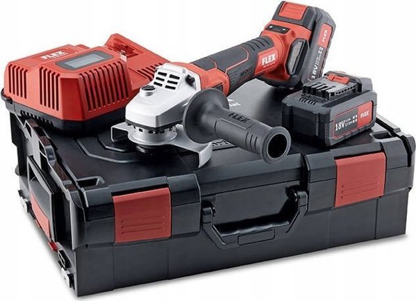 Επαναφορτιζόμενος γωνιακός τροχός Flex FLEX LBE 125 18.0-EC/5.0 Set