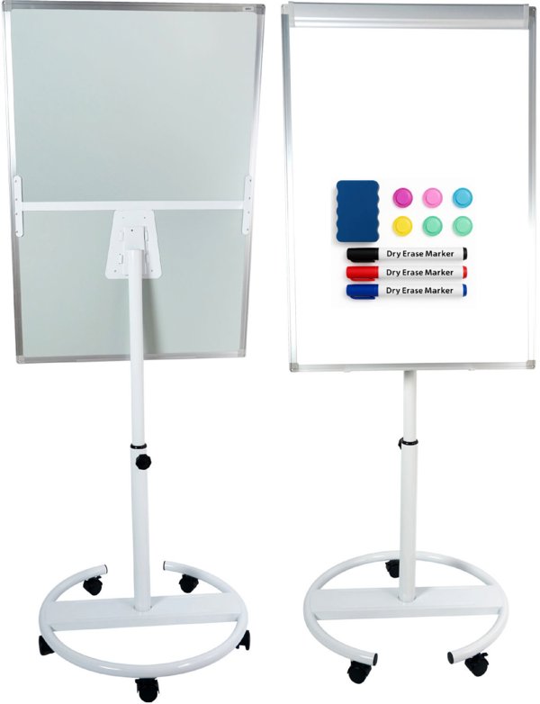 Mozos TM71-WH Μαγνητικός Πίνακας Flipchart με Ρόδες, 70x100cm, Λευκός