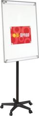 Flipchart Bi-Office Κινητό, Μαγνητικός Πίνακας Μαρκαδόρου, 70x102cm, με 5 Ρόδες & Σκελετό Αλουμινίου