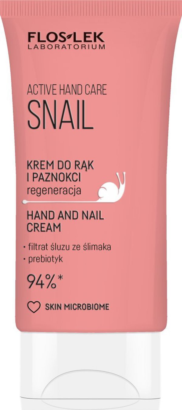 Floslek Floslek ACTIVE Hand Care SNAIL - Αναζωογονητική κρέμα χεριών 50 ml με εκχύλισμα σαλιγκαριού