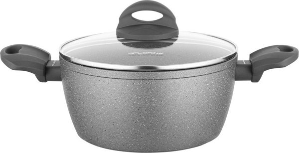 Florina Κατσαρόλα αλουμινίου Florina Lava Stone γκρι 20 εκ. 2,4 λ