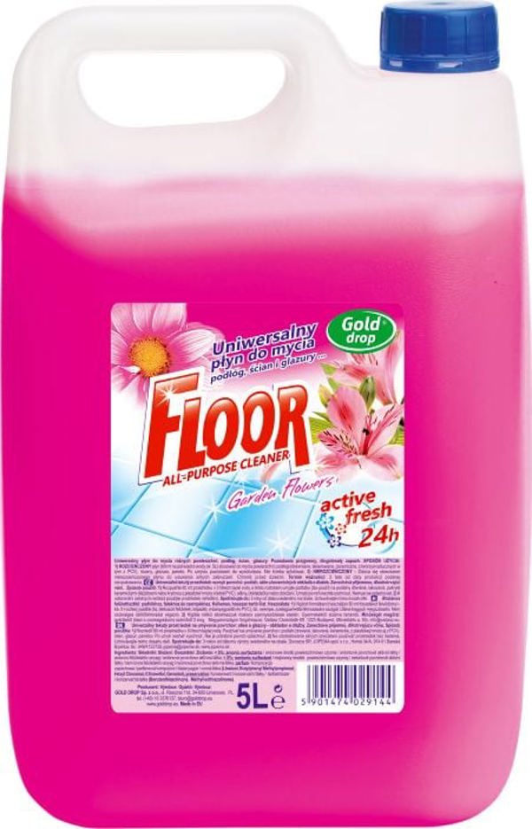 Floor Καθαριστικό Επιφανειών Floral, 5L – Γενικής Χρήσης για Δάπεδα και Επιφάνειες