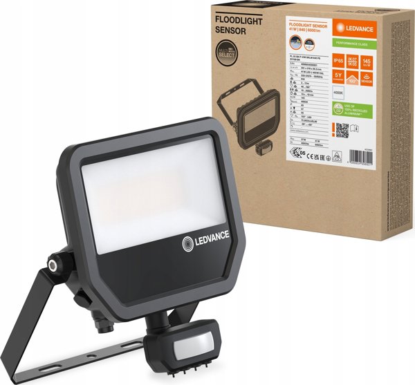 ΠΡΟΒΟΛΕΑΣ ΜΕ ΑΙΣΘΗΤΗΡΑ 41W 145LM/W IP65