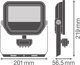 ΠΡΟΒΟΛΕΑΣ ΜΕ ΑΙΣΘΗΤΗΡΑ 41W 145LM/W IP65