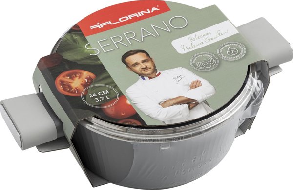 Florina Κατσαρόλα αλουμινίου με καπάκι Florina Serrano 24 cm 3,7 l