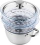 Φλώρινα ΣΑΤΙΝΑ ΑΤΜΙΣΤΗ 20CM INOX 3 ΤΕΜ. (ΚΑΤΣΑΡΟ 2,5L, 2X ΓΥΑΛΙΝΗ ΚΟΥΖΙΝΑ 1,9L, ΚΑΠΑΚΙ) 8592993 5902719588730