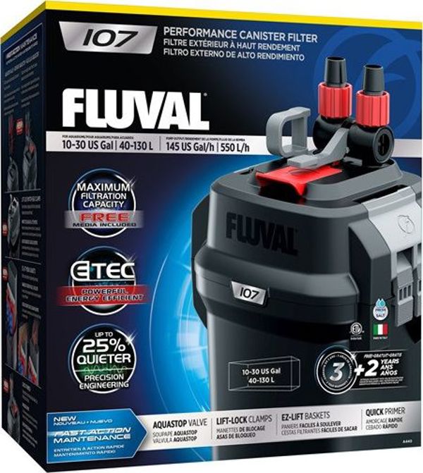 Fluval 107 Εξωτερικό Φίλτρο Ενυδρείου, Σειρά 07, 8039161