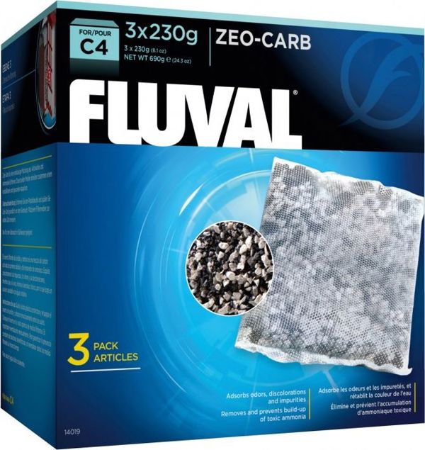 Fluval Zeo-Carb Ένθετο Άνθρακα για Φίλτρο C4, 3x230g