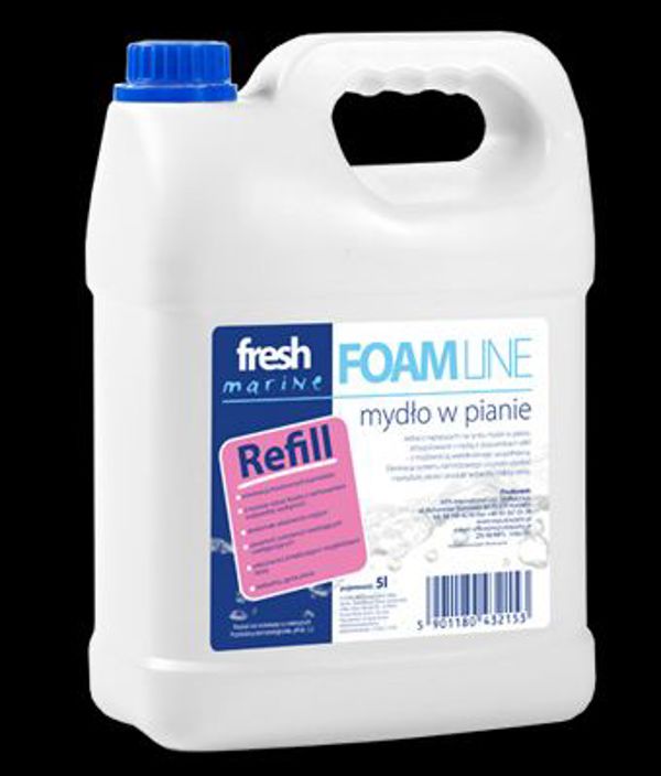 Foam Line Fresh Marine Υγρό Σαπούνι Χεριών, Αφρός Καθαρισμού με Θαλασσινή Μυρωδιά, 5L