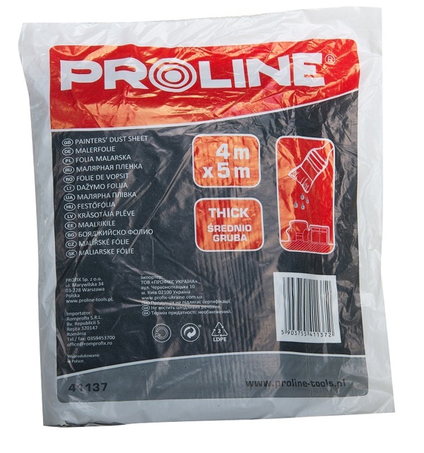 Pro-Line Μεμβράνη Βαφής HDPE, Μεσαίου Πάχους, 4x5m - 41137
