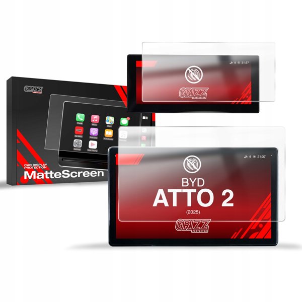 GrizzGlass Μεμβράνη Προστασίας Οθόνης CarDisplay για BYD ATTO 2 10.1" (2025) – Ματ