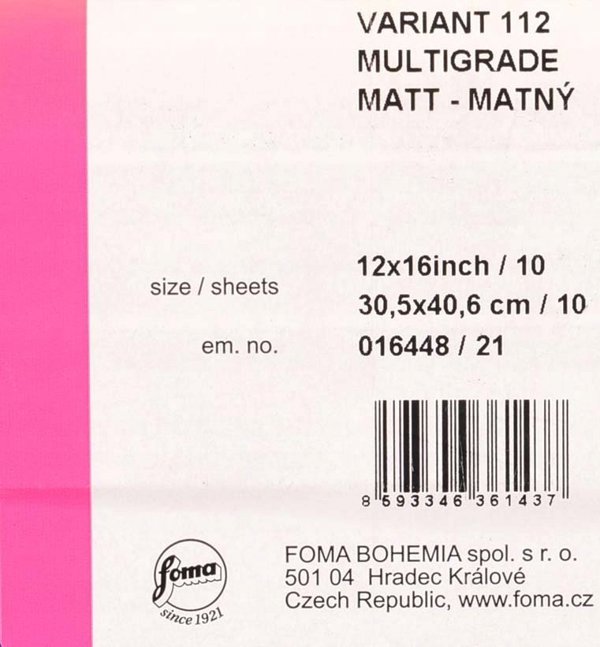 Foma Foma Fomabrom Variant 112 30,5x40,6cm 10 φύλλα