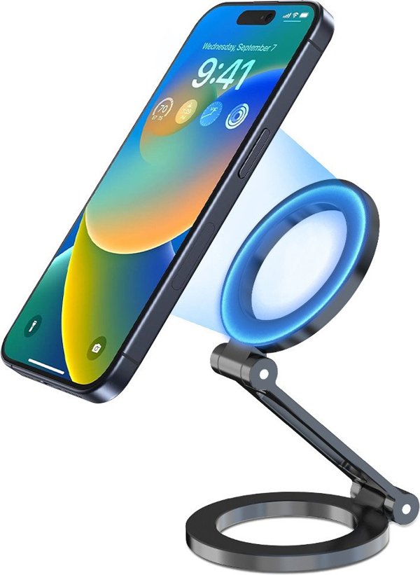 Βάση Τηλεφώνου FoneKit Αναδιπλούμενη Συμβατή με Magsafe, Μαύρο