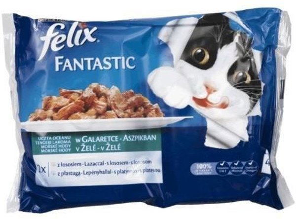 ΤΡΟΦΗ ΓΑΤΑΣ FELIXFANTASTIC ΨΑΡΙ 4X85G