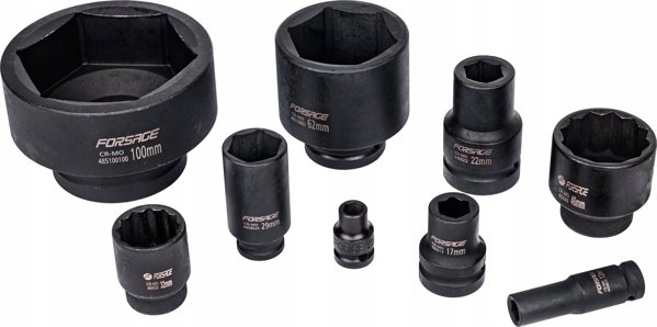 Forsage Βαθύ κρουστικό καρυδάκι 95mm 1" (12-γωνιακό)