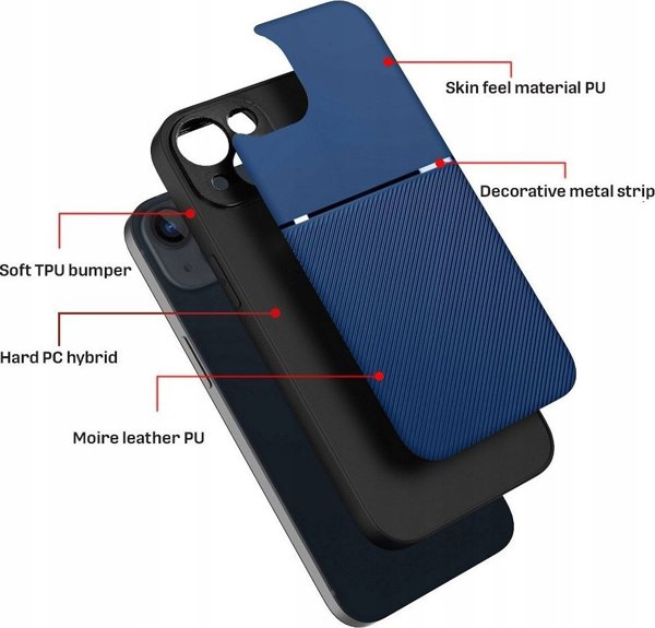 Θήκη ForCell NOBLE για IPHONE 16 μπλε